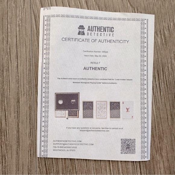 Vintage Louis Vuitton Murakami Collectible Card Jack of Diamonds Keychain - Picture 3 of 4